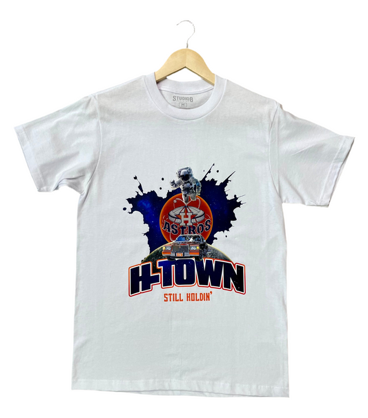 “NEW” Astros H-Town Still Holdin Tee (White)