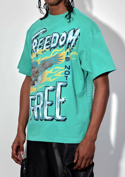 “NEW” FREEDOM IS NOT FREE FLAME WASHED TEE